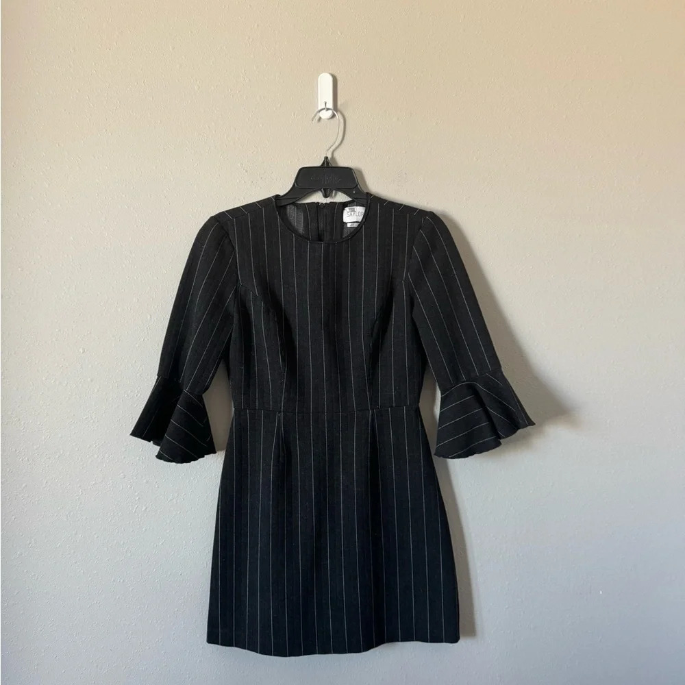 Saylor Pin Striped Constance Dress Small - Picture 2 of 8